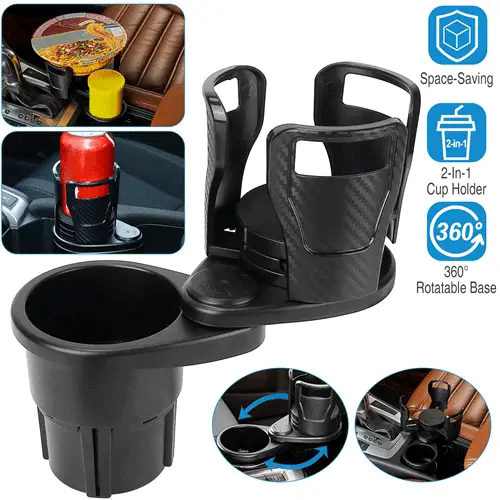 360-Degree Dual Car Cup Insert Holder Expander
