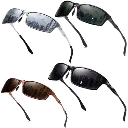 Duco Polarized 100% UV400 Protection Metal Frame Driving Men's Sun Glasses
