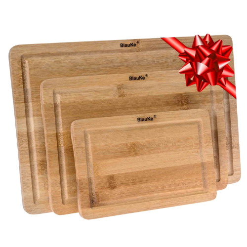 Wooden Cutting Boards Set of 3 - Bamboo Chopping Boards