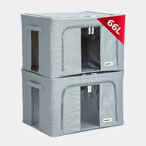 Organizeme 2 Pack Small Collapsible Pop Up Bin