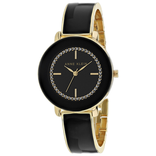 Anne Klein Women's Classic Black/Gold Watch