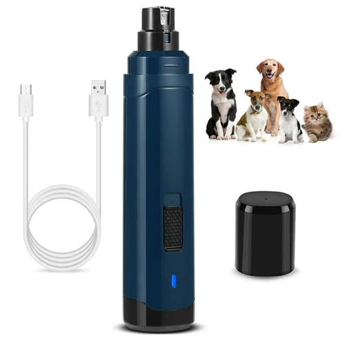 Dog Nail Grinder 2 Speeds Quiet USB Rechargeable Pet Nail Grinder Professional Trimmer Cordless