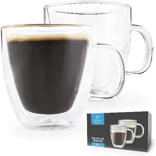 Double Wall Insulated Espresso Cups - Set Of 2