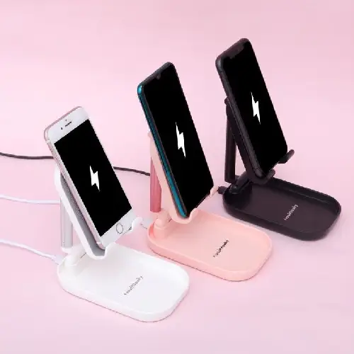 Deluxe Foldable Cell Phone Charger Stand And iPad Holder