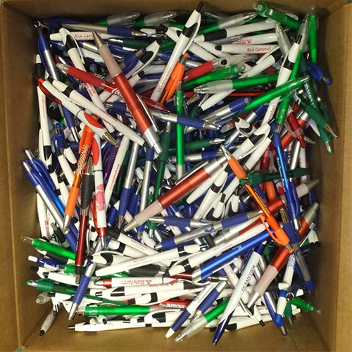 Bulk Wholesale Lot Of 1,000 Plastic Retractable Ballpoint Ink Pens