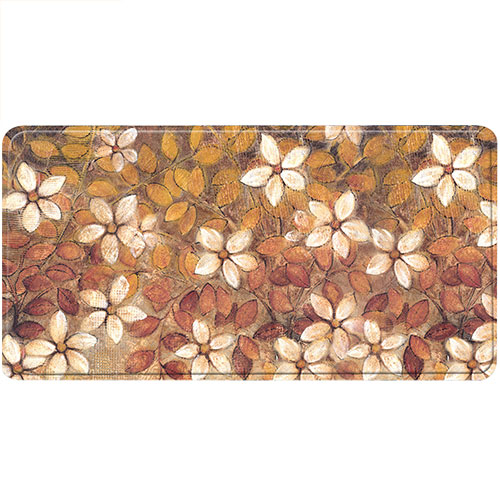 Home Dynamix Relaxed Chef White Trad Bloom Fest 1710 Kitchen Mat - RC22