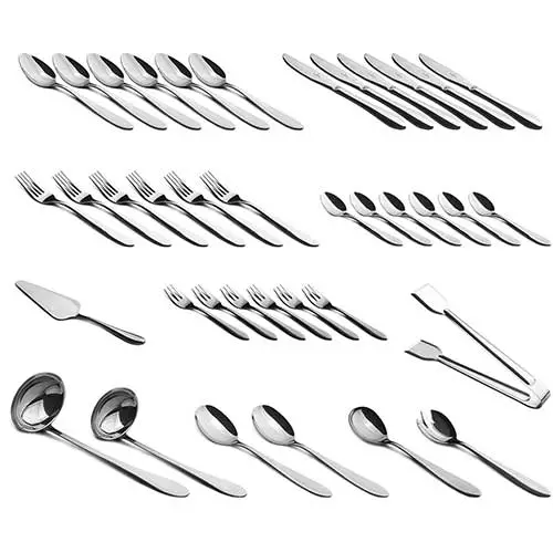 Berlinger Haus 38-Piece Cutlery Set, Steel Collection
