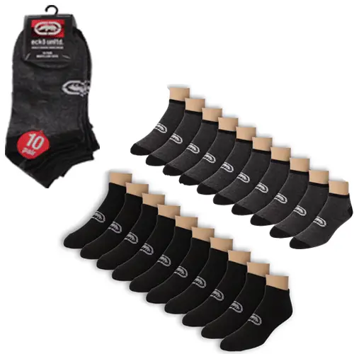10 Pairs Mens Ankle Socks Low Cut Athletic Cushioned Casual Socks