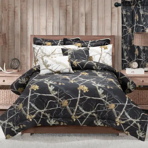 AP Black Comforter/Sham Set