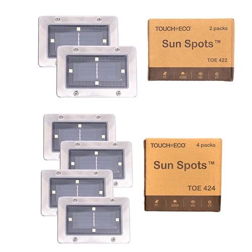 Outdoor Weatherproof Solar LED in Ground or Mount Lights (2 or 4 Pack)