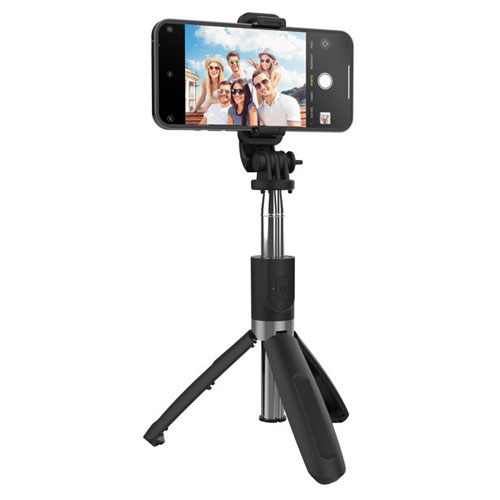 Snapshot Wireless Selfie Stick Tripod Black
