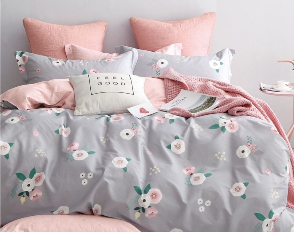100% Cotton 3 Pieces Comforter Set - Queen/Full