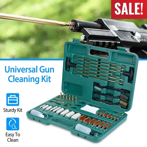 Universal Gun Cleaning Kit Gun Cleaning Brushes Mops Muff Guard w/ Carrying Case