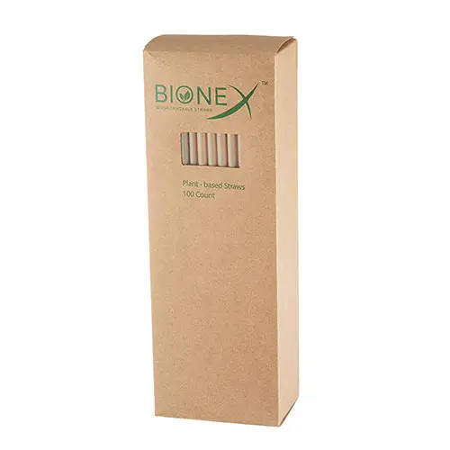 Bionex - Premium Biodegradable Sugarcane Straws Alternative To Plastic