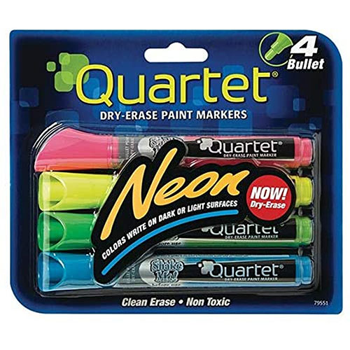 Glo-Write Neon Dry-Erase Markers