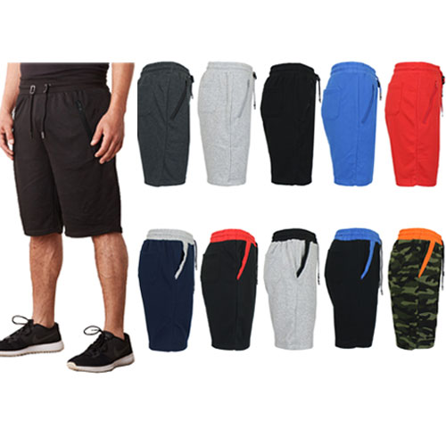 Men's Assorted French Terry Lounge Shorts - 3 Pack