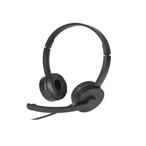 USB On-Ear Headset with Fold-Away Noise Canceling Microphone