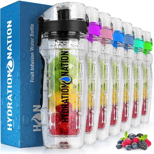 Hydration Nation Portable Water Bottle With Fruit Infuser
