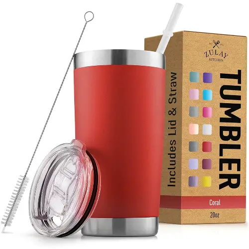 Tumbler With Lid and Straw - 20oz