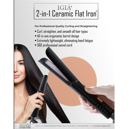 2 In 1 Ceramic Flat Iron