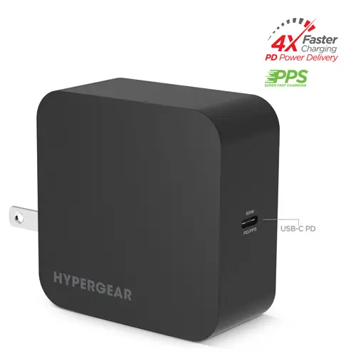 HyperGear PD 65W Wall Charger Black
