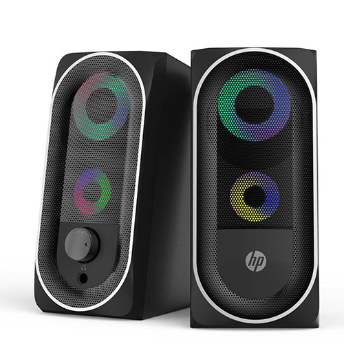 HP 2.0 Stereo Gaming Speaker With RGB Backlight 3.5 mm Jack For Audio