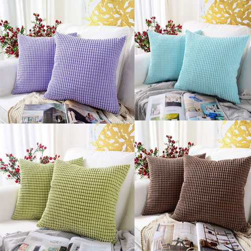 Corduroy Decorative Throw Pillow Covers