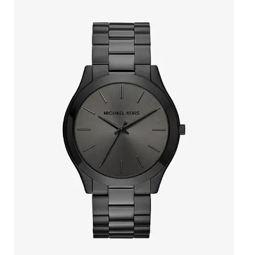 Michael Kors Oversized Unisex Slim Runway Black-Tone Watch