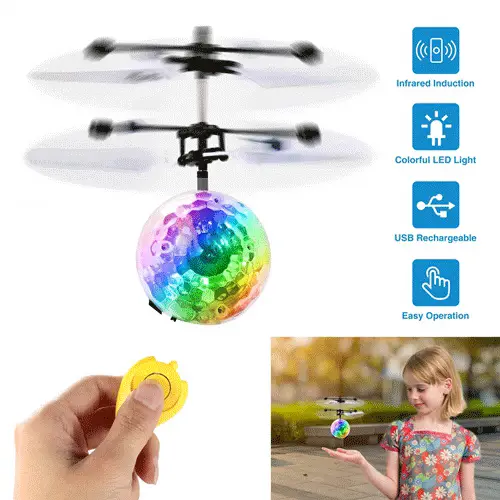 RC LED Flying Ball Electric Helicopter Toy