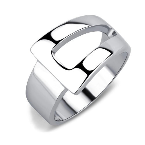 TK3438 - High polished (no plating) Stainless Steel Ring with No Stone