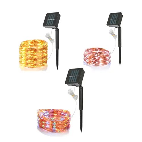 SolarEK 100 LED Outdoor Solar String Lighting