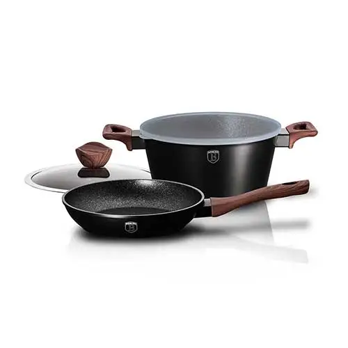 Berlinger Haus 4-Piece Cookware Set Ebony Rosewood Collection