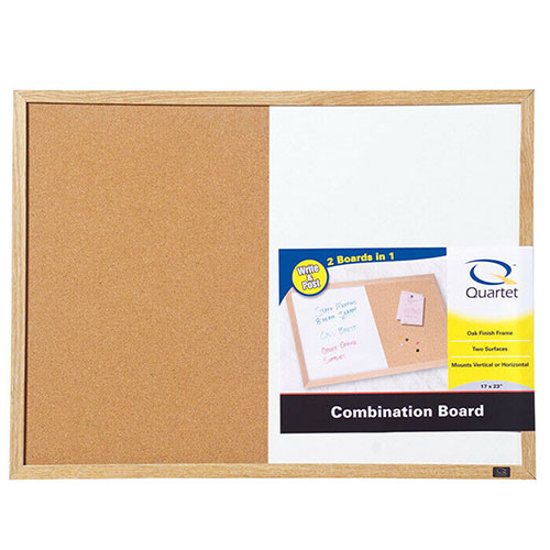 Standard Dry Erase And Cork Combination Board